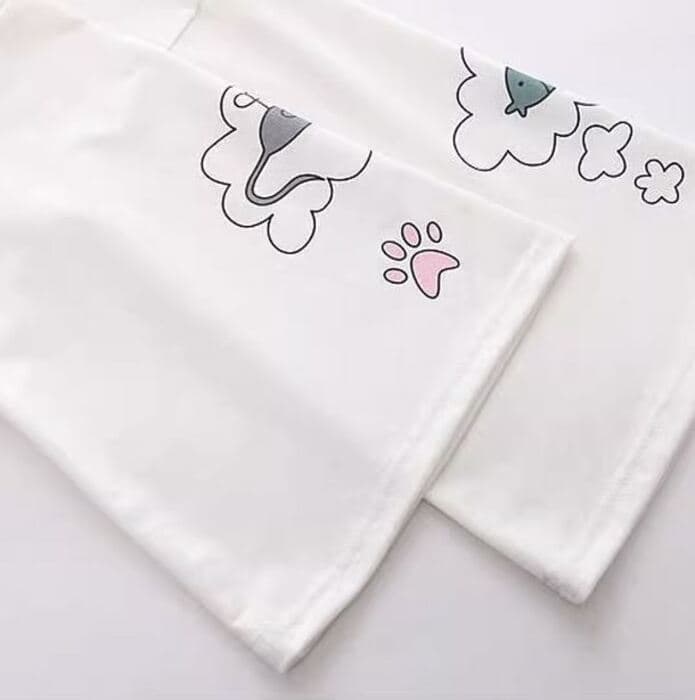 猫さんプリントが可愛いゆるめ地雷系パーカー