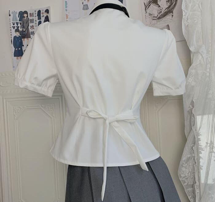 制服風！地雷系ブラウス