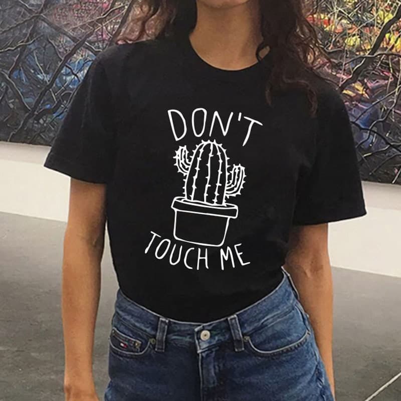 地雷系ファッションサボテンTシャツ
