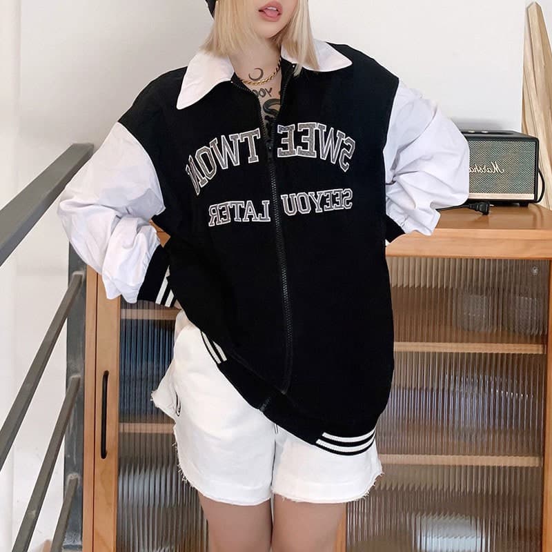 地雷系ファッションアウター カジュアルスカジャン