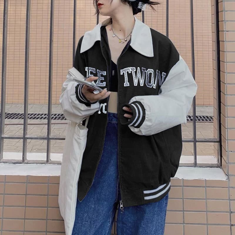 地雷系ファッションアウター カジュアルスカジャン