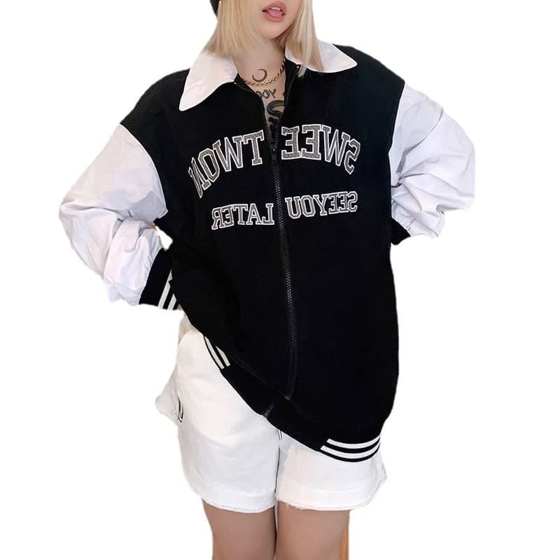 地雷系ファッションアウター カジュアルスカジャン