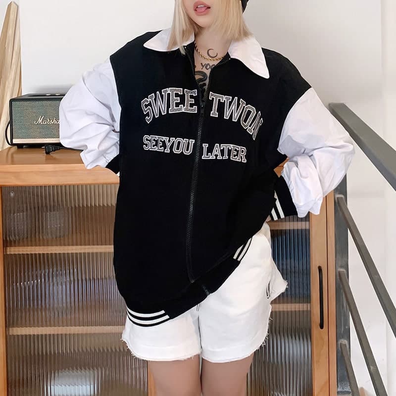 地雷系ファッションアウター カジュアルスカジャン