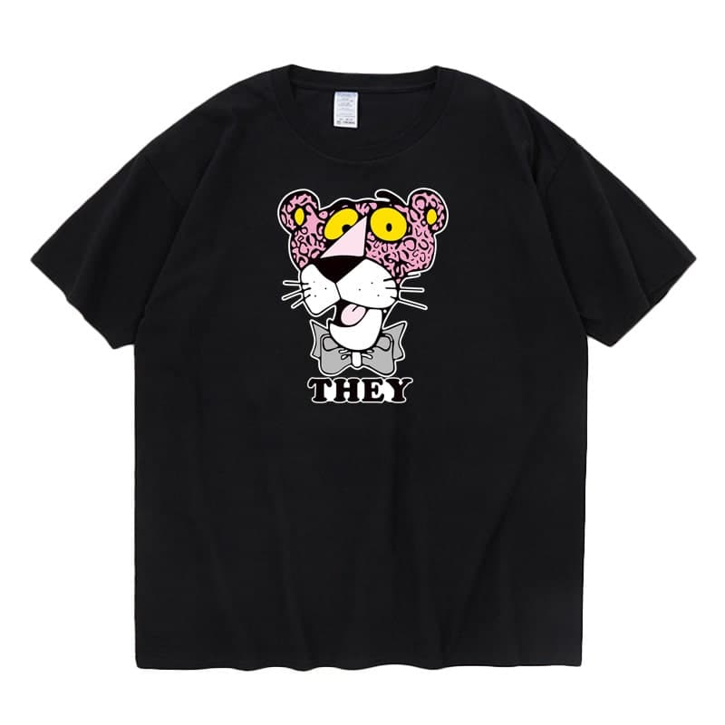地雷系ファッション クマプリントTシャツ