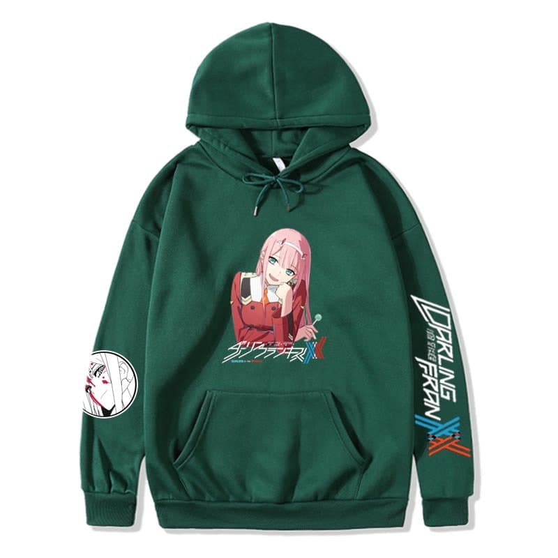 地雷系ファッションアニメ女の子キャラプリントパーカー