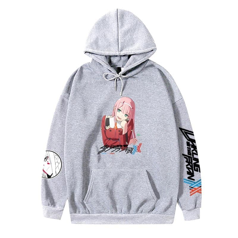 地雷系ファッションアニメ女の子キャラプリントパーカー