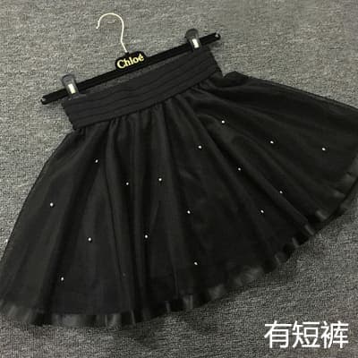 地雷系ファッションショートスカート リーフ柄レース