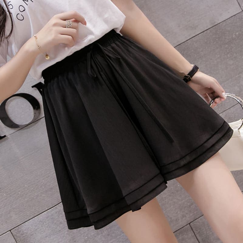 地雷系ファッションキュロットスカート 動きやすいショートキュロット カラーバリエーション豊富