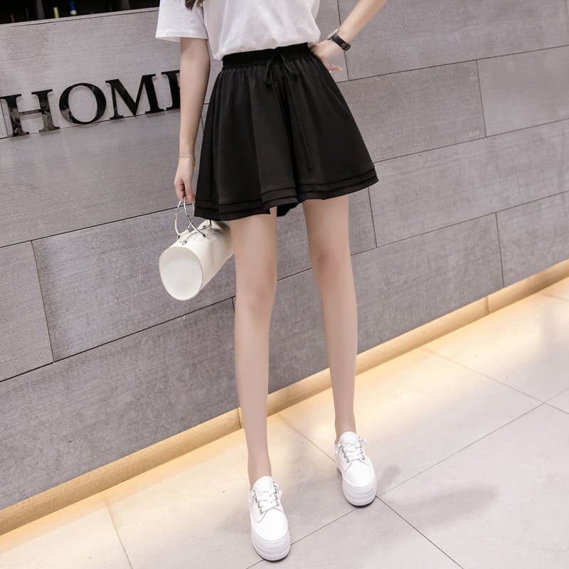 地雷系ファッションキュロットスカート 動きやすいショートキュロット カラーバリエーション豊富