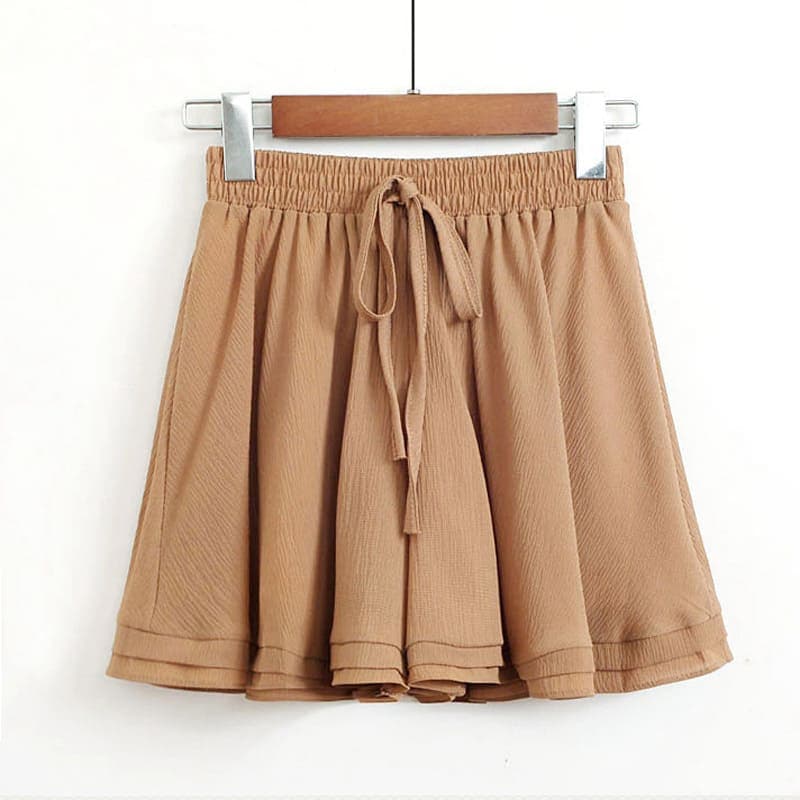 地雷系ファッションキュロットスカート 動きやすいショートキュロット カラーバリエーション豊富
