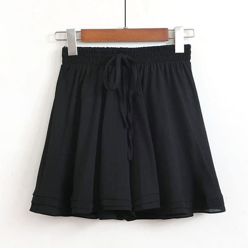 地雷系ファッションキュロットスカート 動きやすいショートキュロット カラーバリエーション豊富