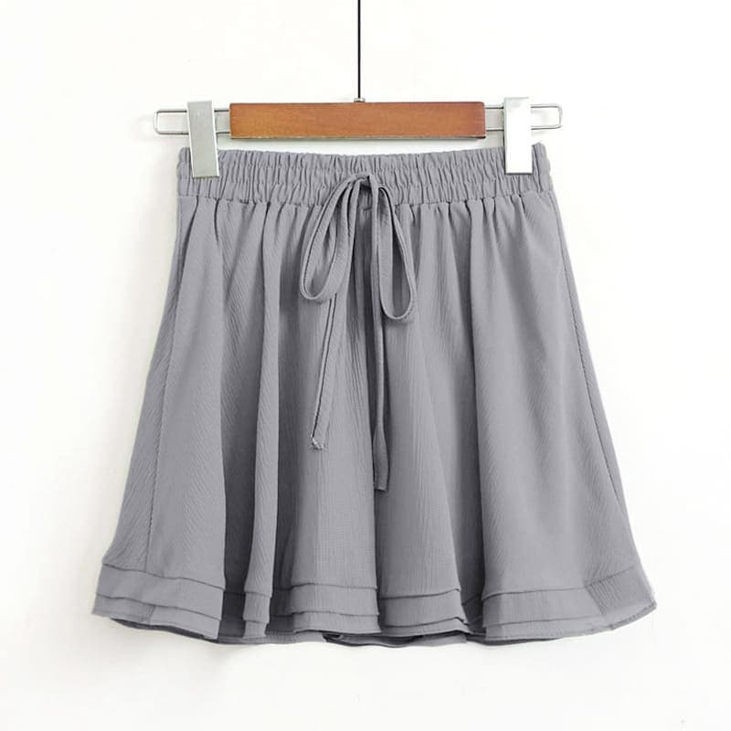 地雷系ファッションキュロットスカート 動きやすいショートキュロット カラーバリエーション豊富