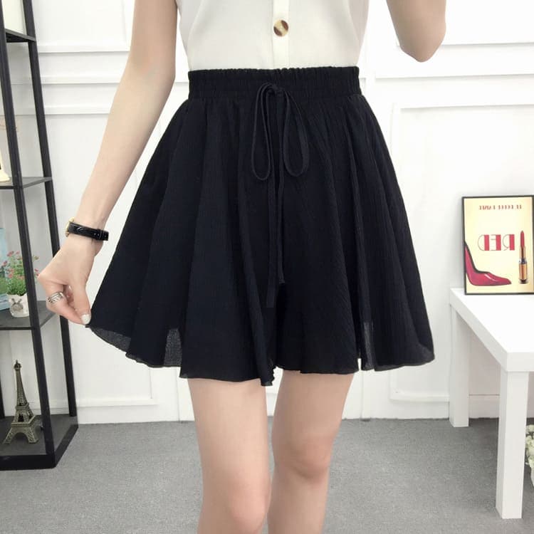 地雷系ファッションキュロットスカート 動きやすいショートキュロット カラーバリエーション豊富