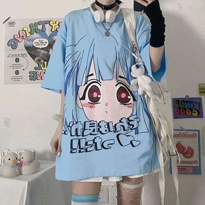 地雷系どでかゴスロリレディースTシャツ