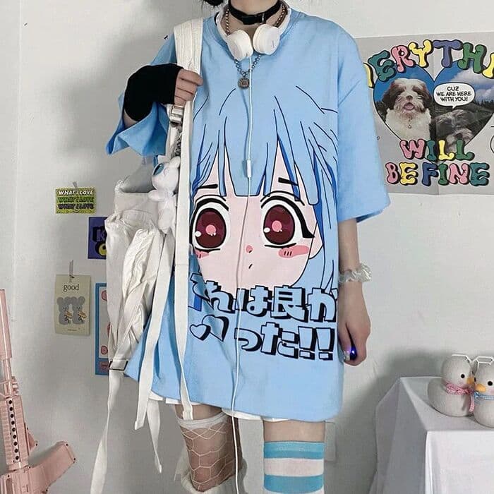 地雷系どでかゴスロリレディースTシャツ