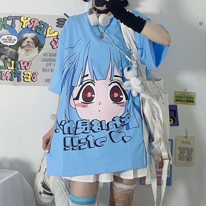 地雷系どでかゴスロリレディースTシャツ