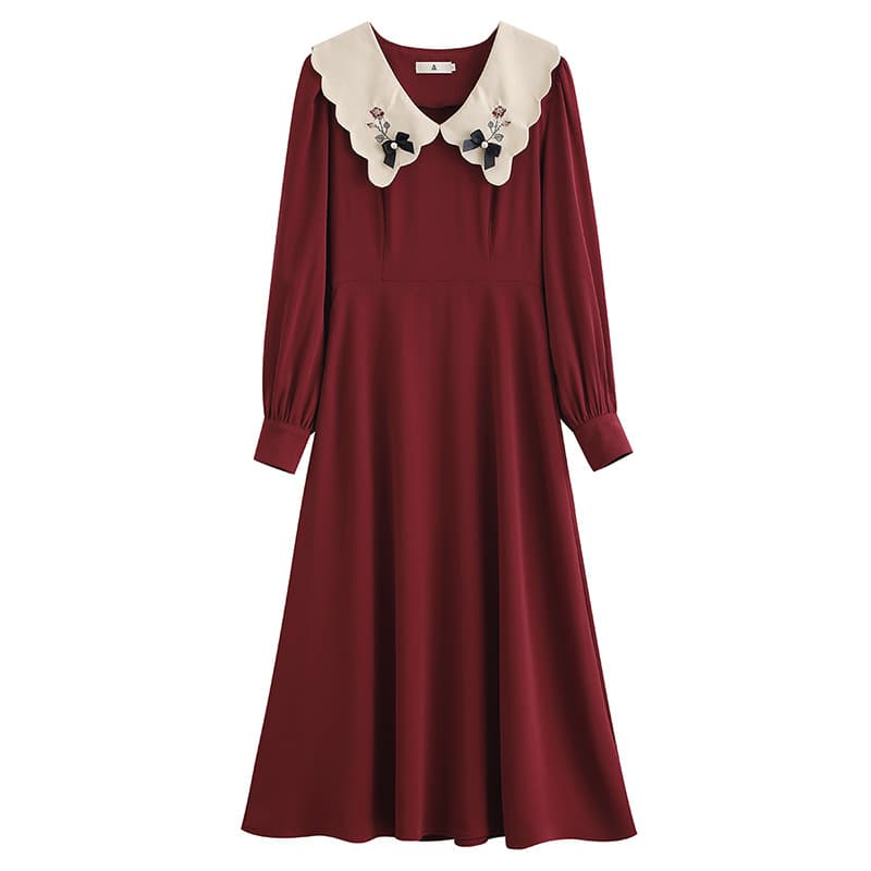 地雷系ファッション 黒のロングワンピース/スカートドレス