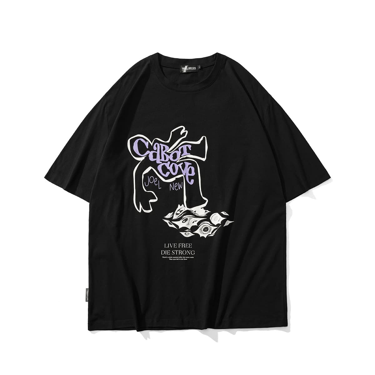 地雷系ファッション ルーズ半袖Tシャツ