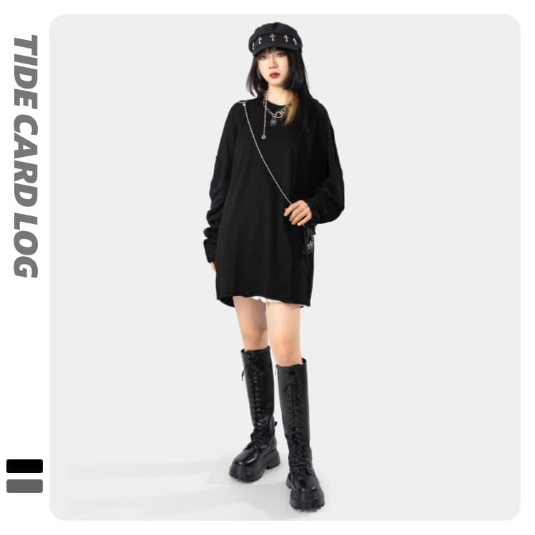 地雷系ファッション ルーズセーター