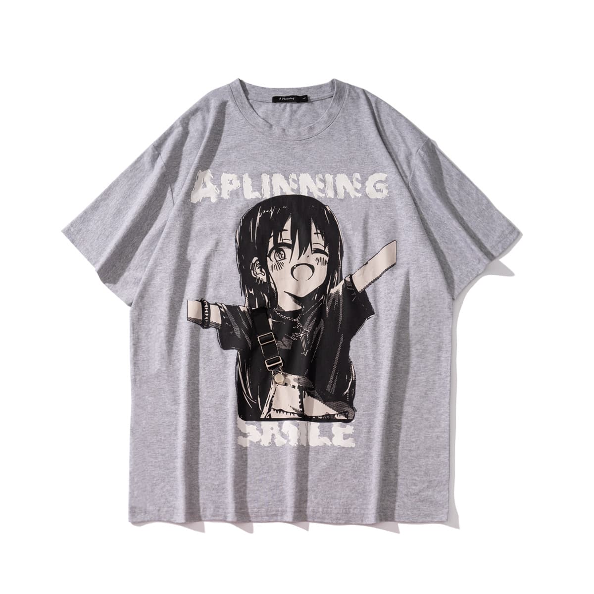 地雷系ファッション 原宿風アニメ漫画Tシャツ