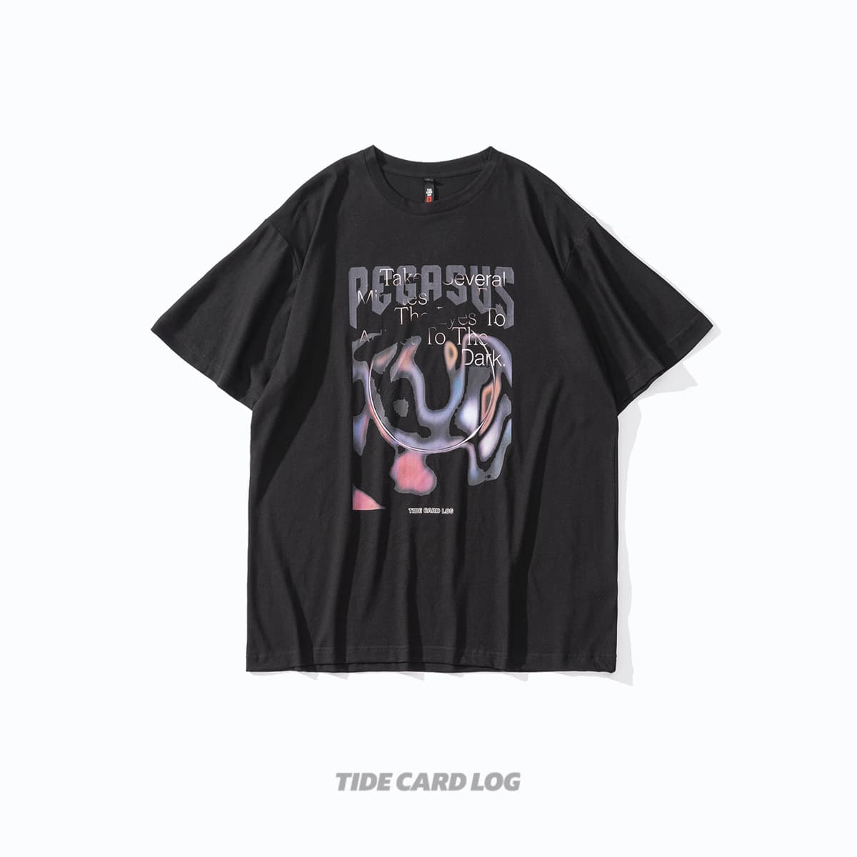 地雷系ファッション ダークルーズ半袖Tシャツ