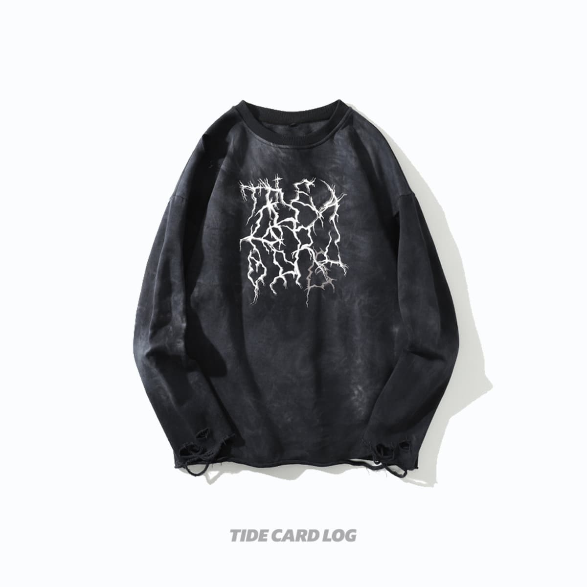 地雷系ファッション ダーク系ストリート風Tシャツ