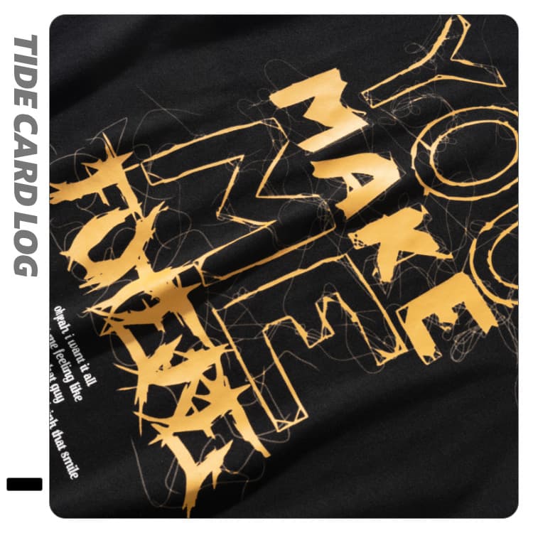 地雷系ファッション ヒップホップルーズTシャツ