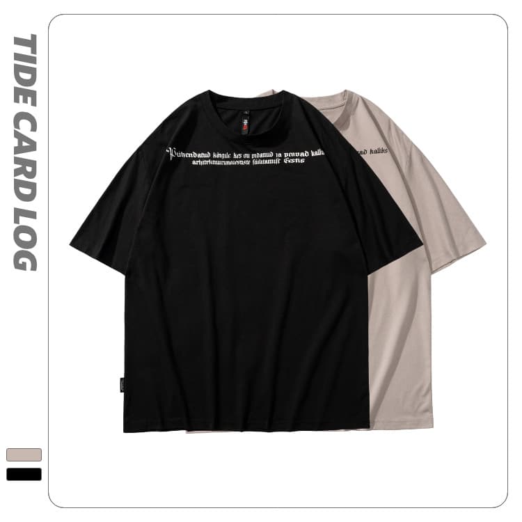 地雷系ファッション ストリート風オーバーサイズ半袖Tシャツ