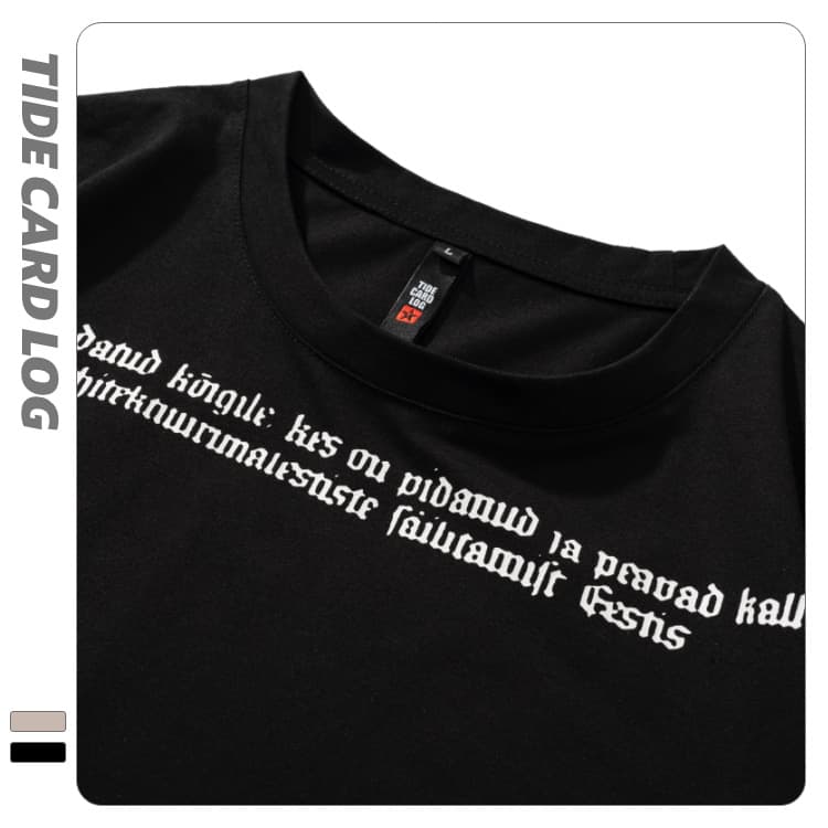 地雷系ファッション ストリート風オーバーサイズ半袖Tシャツ