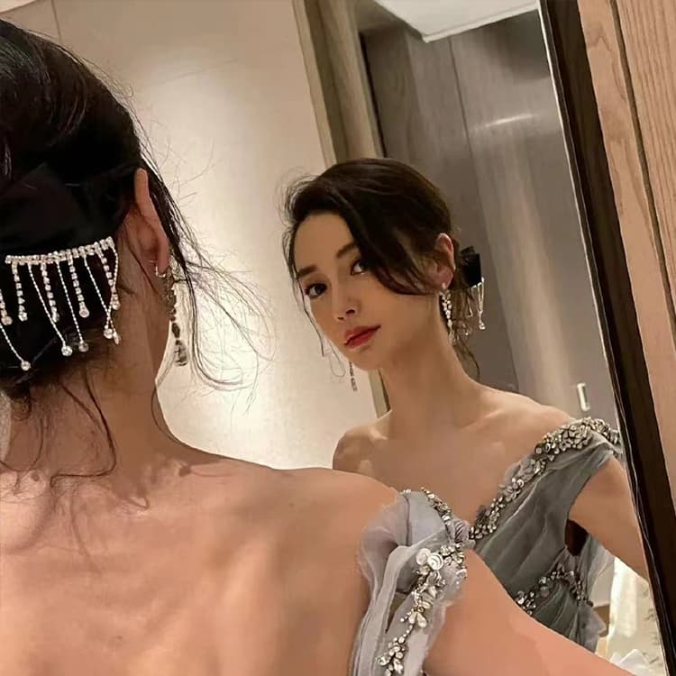 地雷系ファッション エレガント リボンヘアピン