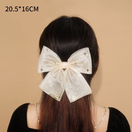 地雷系ファッション 大型ヘアピン ハートリボン