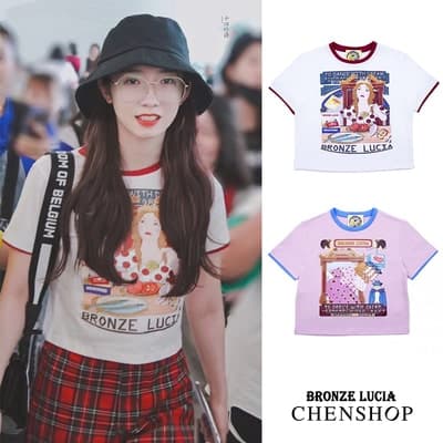 地雷系ファッション ラウンドネックのTシャツ