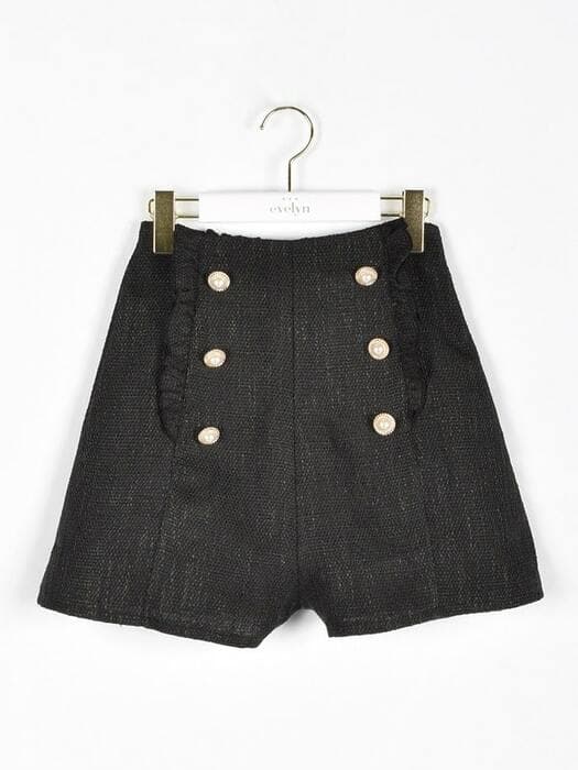 地雷系ファッション フリル付きショートパンツ