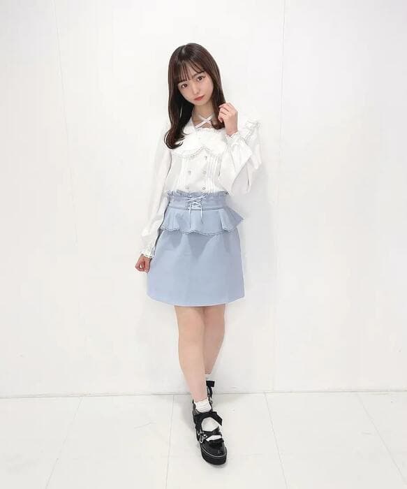 地雷系ファッション ウエスト編み上げミニスカート