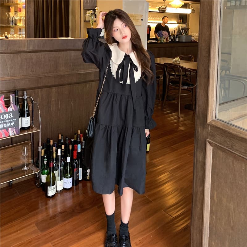 地雷系ファッション ゆったりシルエットのワンピース