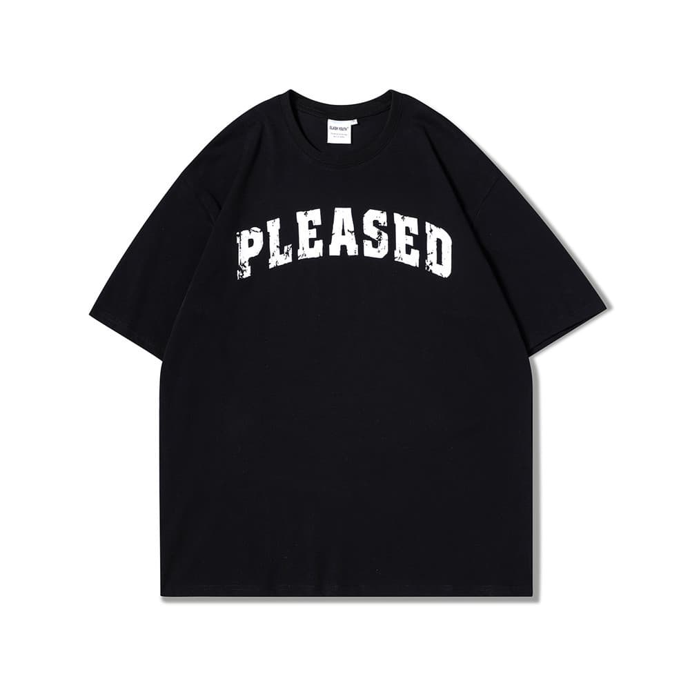 地雷系ファッション 星形プリント 半袖クルーネックTシャツ