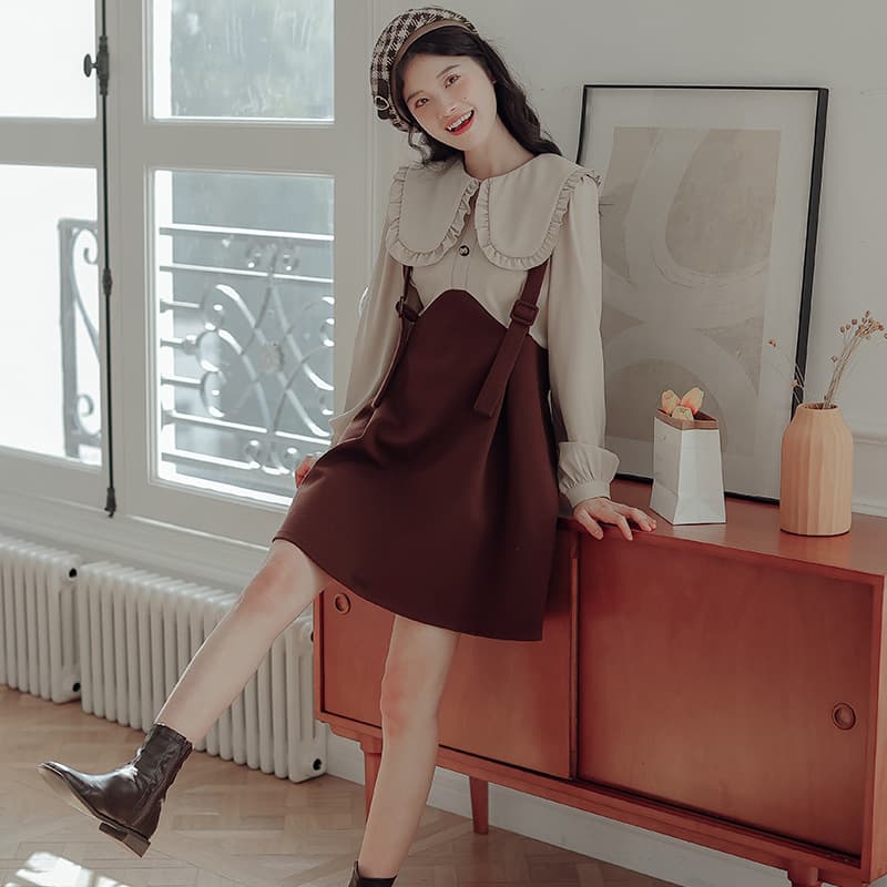地雷系ファッション 柔らかい印象のかわいいワンピース